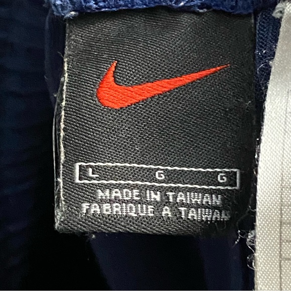 Vintage 90’s Nike Men’s Woven Navy Blue & Gray Athletic Basketball Shorts Large - Picture 6 of 8